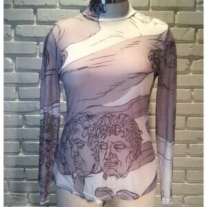 Stylewe Turtleneck Mesh top renaissance L